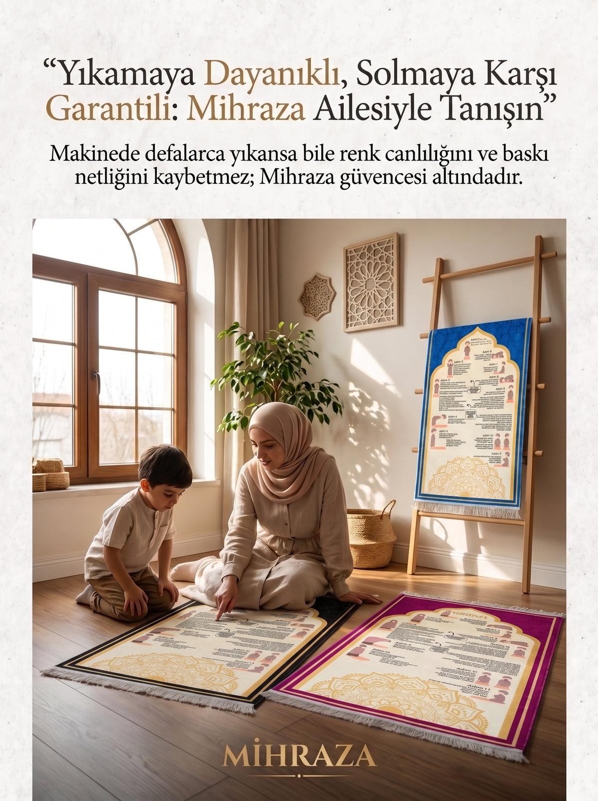 Mihraza™ Adım Adım Öğretici Seccade