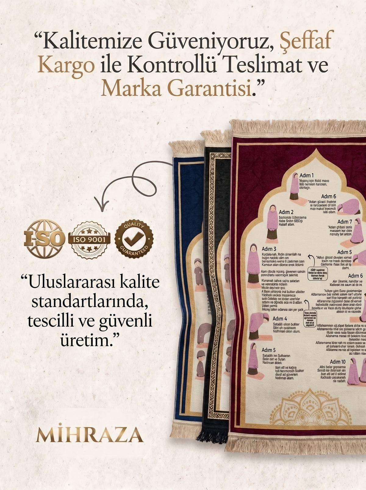 Mihraza™ Adım Adım Öğretici Seccade